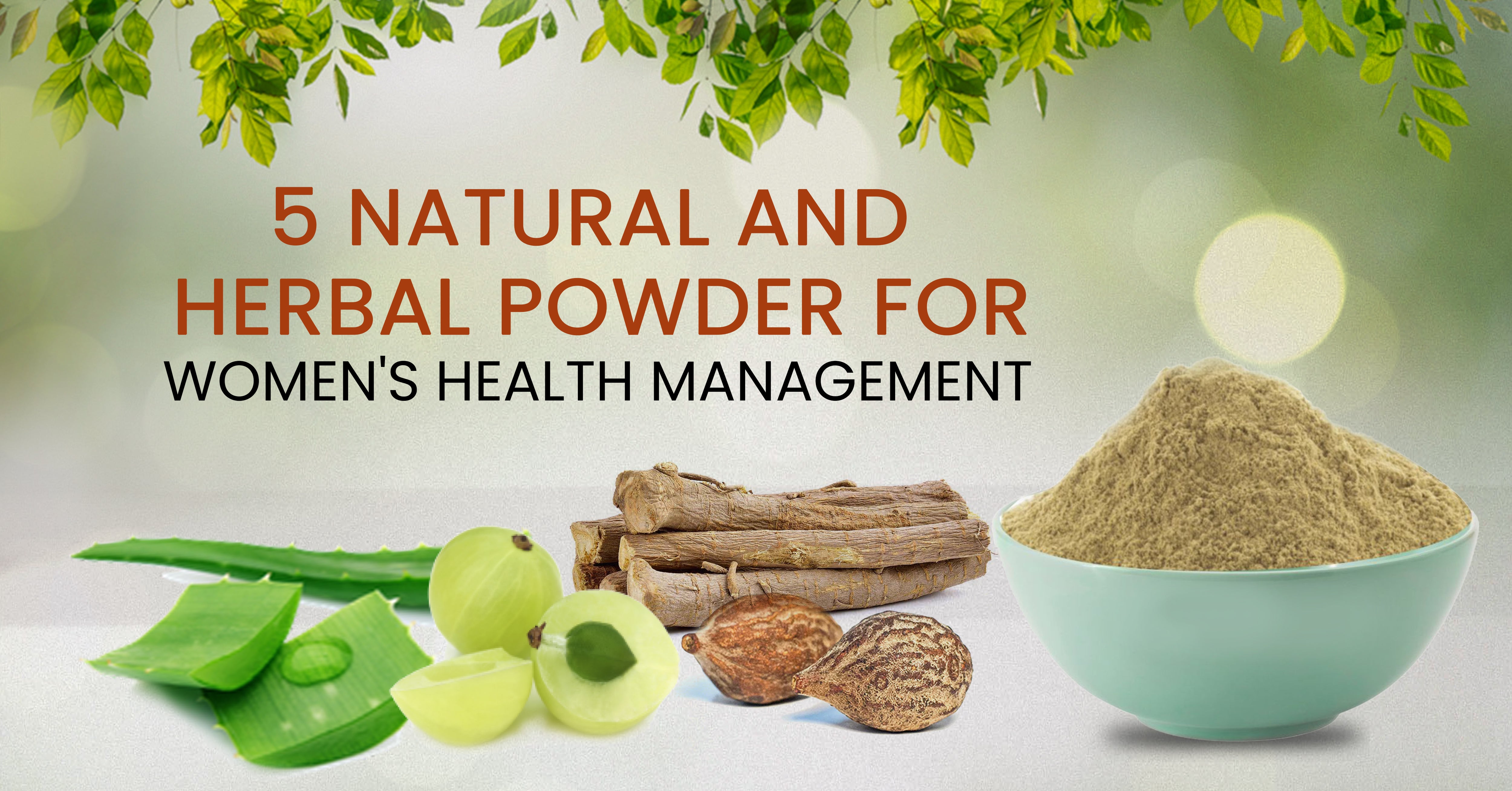 5 Natural and Herbal Powder for Women's Health Management